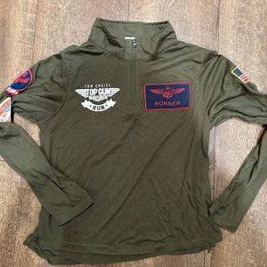 Top Gun 1/2 zip shirt size S